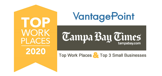 Vantagepoint selected as top 3 small business workplaces