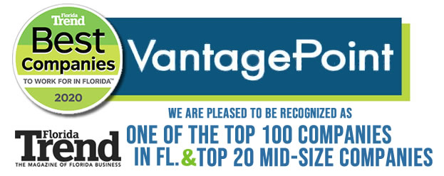 Vantagepoint AI recognized as a Top 100 Best Place to Work in State of Florida