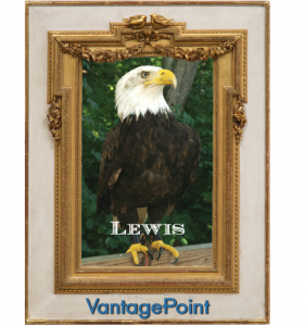 Vantagepoint AI software's new mascot, Lewis the Eagle
