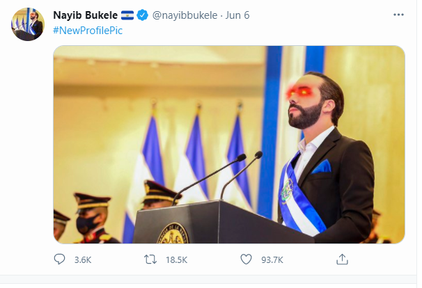 President Bukele Laser Eyes